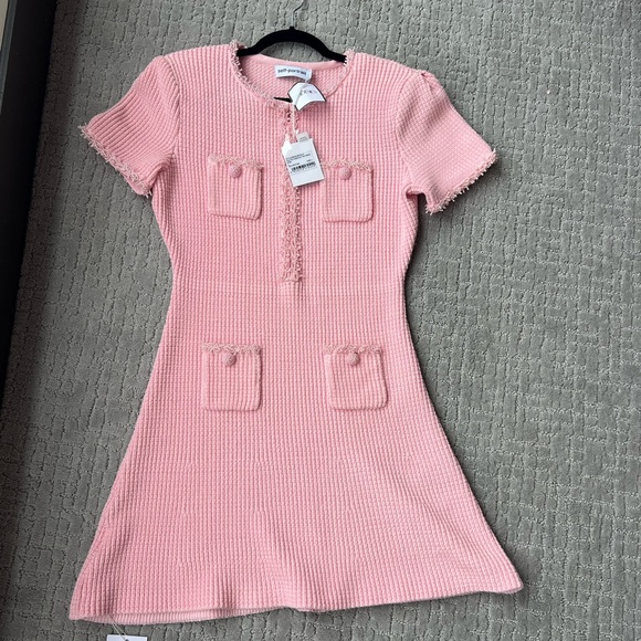 Self-Portrait Pink Mini Dress - Picture 3 of 8